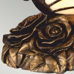 Casa Padrino luxury Tiffany LED table lamp butterfly colorful / bronze - Tiffany decorative lights