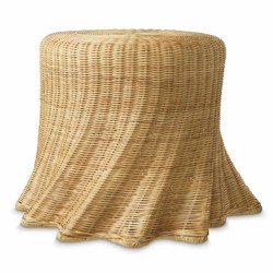 Casa Padrino tavolino di lusso in rattan naturale A. 46 cm - Mobili di lusso