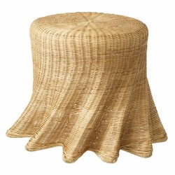 Casa Padrino tavolino di lusso in rattan naturale A. 46 cm - Mobili di lusso