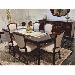 Casa Padrino credenza barocco di lusso marrone scuro 225 cm - Mobili in stile barocco