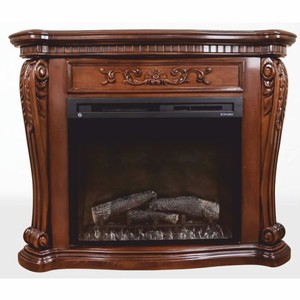 Casa Padrino Chimenea Eléctrica Barroco de Lujo Marrón - Muebles Barrocos