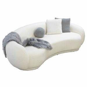 Casa Padrino canapé de luxe blanc 230 cm - Meubles de salon et d'hôtel