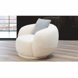 Casa Padrino fauteuil de salon & hôtel de luxe blanc 110 x 90 x H. 75 cm - Meubles de luxe