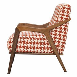 Casa Padrino luxury living room & hotel armchair red / white / brown - Luxury furniture