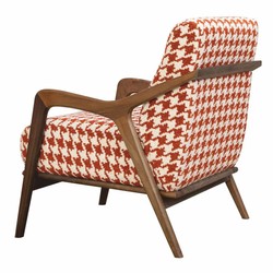 Casa Padrino luxury living room & hotel armchair red / white / brown - Luxury furniture