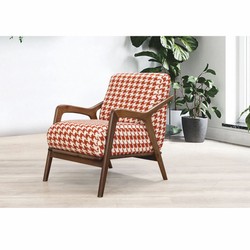 Casa Padrino luxury living room & hotel armchair red / white / brown - Luxury furniture