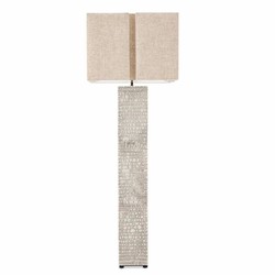 Casa Padrino lampada da terra di lusso in ceramica con paralume bianco antico / beige A. 165 cm