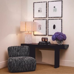 Luxus Keramik Tischleuchte mit Lampenschirm Antik Weiß Beige