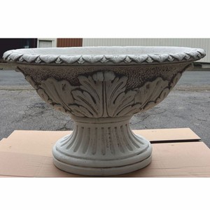 Casa Padrino maceta barroco de lujo gris Ø 100 x A. 60 cm - Hecho en Italia
