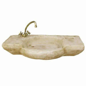 Casa Padrino évier de jardin Art Nouveau avec robinet sable / laiton 88 cm