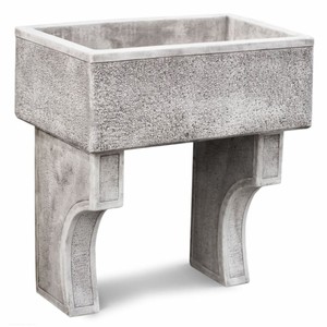 Casa Padrino évier de jardin Art Nouveau gris antique 80 x 50 x H. 90 cm