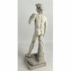 Casa Padrino escultura de decoración de jardín Art Nouveau de hormigón hombre gris A. 59 cm