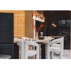 Casa Padrino luxury dining room chair with armrests white 60 x 65 x H. 80 cm