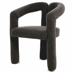 Casa Padrino luxury dining room chair with armrests dark gray 60 x 65 x H. 80 cm