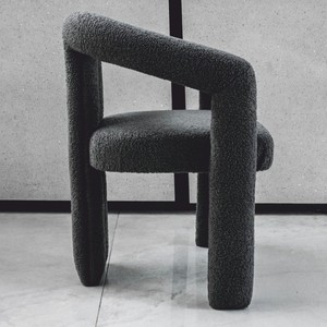 Casa Padrino Luxus Esszimmer Stuhl mit Armlehnen Dunkelgrau 60 x 65 x H. 80 cm
