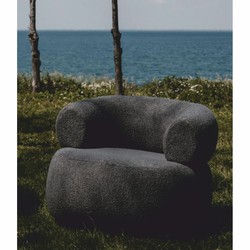 Luxus Wohnzimmer & Hotel Sessel Grau