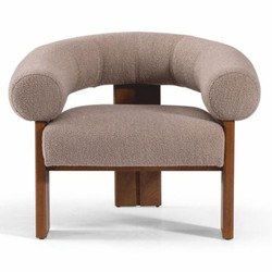 Casa Padrino poltrona di lusso da soggiorno e hotel grigio / marrone 90 x 90 x A. 75 cm - Mobili di lusso