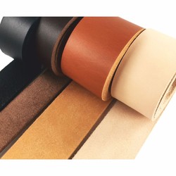 Casa Padrino miroir de luxe marron - Différentes Tailles - Miroir mural rond avec cuir véritable