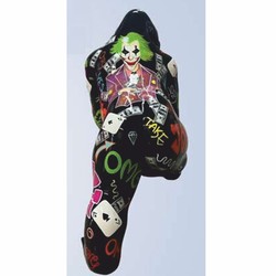 XXL Deko Skulptur Figur Gorilla Affe Schwarz Bunt