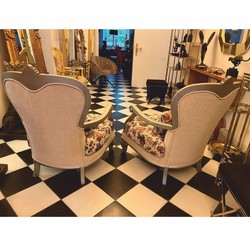 Luxus Barock Wohnzimmer Sessel 2er Set