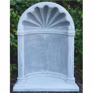 Casa Padrino capilla decorativa de jardín Art Nouveau de hormigón gris A. 94 cm