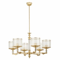 Casa Padrino araña de luces barroco de lujo oro mate Ø 76 x A. 70 cm