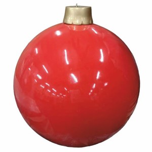 Casa Padrino boule de sapin de Noël décorative XXL rouge / or Ø 100 cm - Décoration de Noël