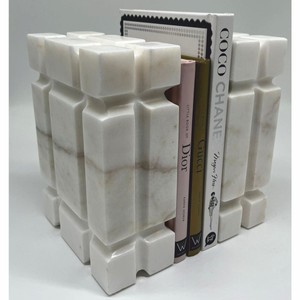 Casa Padrino luxury marble decorative bookend set white - Decorative accessories