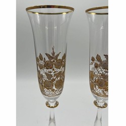 Luxus Jugendstil Champagnerglas Set 2 Champagnergläser