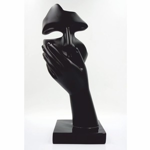 Kunstharz Deko Skulptur Schwarz