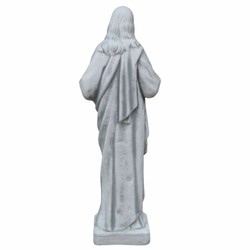 Jugendstil Garten Terrassen Deko Skulptur Jesus Grau