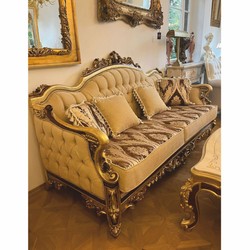 Prunkvolles Luxus Barock Wohnzimmer Set