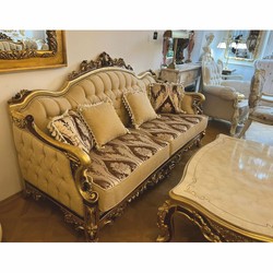 Prunkvolles Luxus Barock Wohnzimmer Set