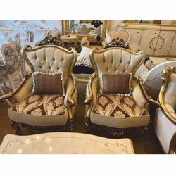 Prunkvolles Luxus Barock Wohnzimmer Set