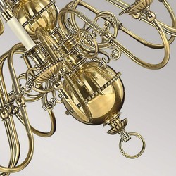 Casa Padrino luxury baroque brass chandelier Ø 94 x H. 87.6 cm - Noble & magnificent