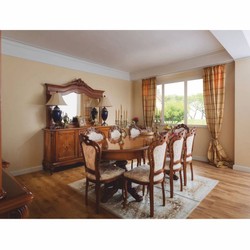 Casa Padrino credenza barocco di lusso con specchio marrone - Mobili per sala da pranzo in stile barocco