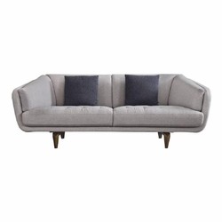 Casa Padrino luxury 3-seater sofa gray / brown 240 cm - Living room & hotel furniture