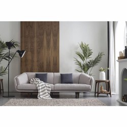 Casa Padrino luxury 3-seater sofa gray / brown 240 cm - Living room & hotel furniture
