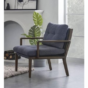 Casa Padrino luxury living room & hotel armchair blue / brown 65 x 85 x H. 85 cm - Luxury furniture