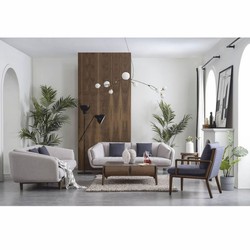 Casa Padrino luxury living room & hotel armchair blue / brown 65 x 85 x H. 85 cm - Luxury furniture