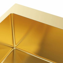 Casa Padrino lavello di lusso in acciaio inossidabile oro 60 x 50 x A. 21 cm - Accessori da cucina