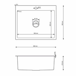 Casa Padrino lavello di lusso in acciaio inossidabile oro 60 x 50 x A. 21 cm - Accessori da cucina