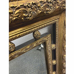 Casa Padrino espejo barroco oro antiguo A. 87 cm - Muebles de estilo barroco
