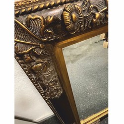 Casa Padrino espejo barroco negro / oro antiguo A. 94 cm - Muebles de estilo barroco