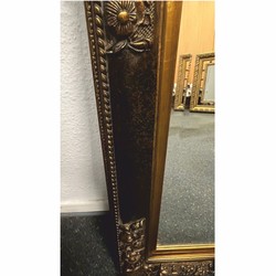 Casa Padrino espejo barroco negro / oro antiguo A. 94 cm - Muebles de estilo barroco