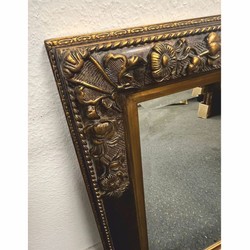 Casa Padrino espejo barroco negro / oro antiguo A. 94 cm - Muebles de estilo barroco