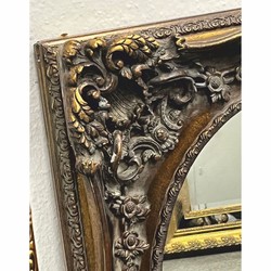 Casa Padrino baroque mirror antique gold / gray H. 88 cm - Baroque style furniture