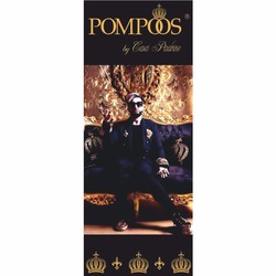 Pompöös di Casa Padrino sgabello barocco di lusso tondo oro / rosso / marrone / oro