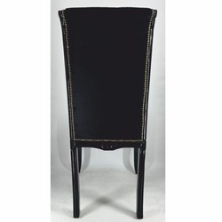 Casa Padrino sedia da pranzo barocco con schienale alto nero A. 118 cm - Mobili barocchi