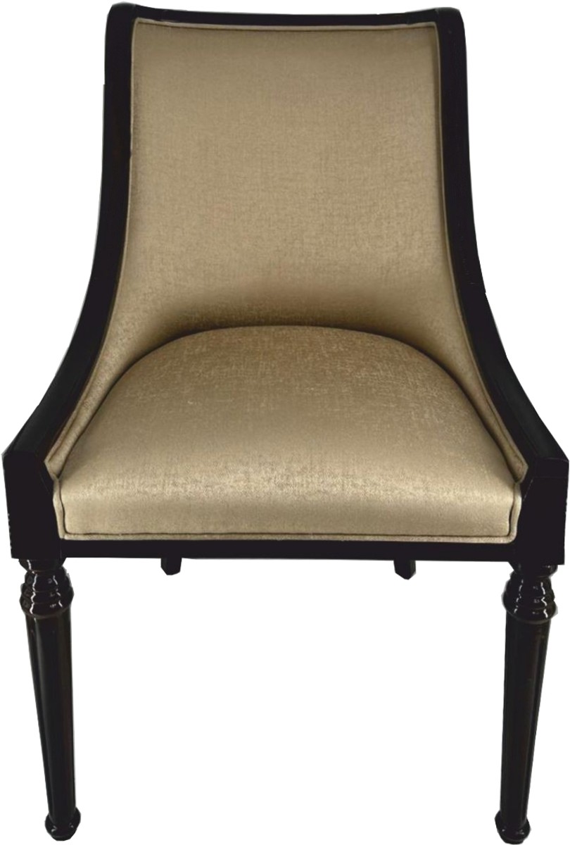 Casa Padrino chaise de salle à manger baroque de luxe or / noir H. 110 cm - Meubles baroques Casa Padrino chaise de salle à manger baroque de luxe or / noir H. 110 cm - Meubles baroques
